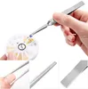 Cross Action Tweezers Nail Extension Shaped Clip False Eyelashes Clamp UV Gel Fixed Pincher Manicure Nail Tool