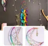 حلم الماسك مهرجان هدية نصف دائرة القمر تصميم الفنون الحرف الحرف Dreamcatcher ريشة شنقا النجوم المنزل الزخرفة الزخرفة FY3799 0713