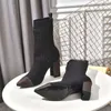 Högkvalitativ lyxdesigner stövlar Autumn Winter Louiseity Heels Boot Women Fashion Letter Sock Boots Bekväma foder Viutonity HDFGDD