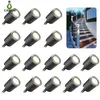 12-V-Niederspannungs-LED-Decklampen-Set mit Schutzgehäuse, 32 mm im Boden, für den Außenbereich, unterirdische Lichter, IP67, wasserdicht, für Stufen, Treppen, Terrasse, Boden, Küche, Dekoration