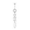 Woman Belly Button Rings Long Dangled Navel Piercings Belly Stainless Steel 14G Sex Body Jewelry