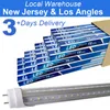 LED T8 Light Tubes 4FT Cool White 6500K Dual-End Powered Ballast Bypass 22W 2500Lumens 50W Fluorescent Equivalent Frosted Cover AC85-265V Lighting Tube Fixtures