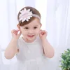 Hair Accessories Cute Girl Baby Headdress Children's Flower White Lace Headband Kids Gold Bow Ponytail Rubber BandsHair