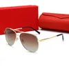 Sonnenbrille für Männer Sommer-Katzenaugen-Stil Anti-Ultraviolett-Retro-Schild-Linsenplatte Quadratische Vollformat-Modebrille mit Box267S