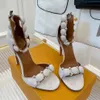 Kadın Ayakkabıları Stiletto Sandaletler Kaşmir Bayan Roman Ayakkabı Tarzı Çanta Topuk Lüks Tasarımcı Ayak Bileği Geri Fermuar Şık 10.5cm Süper Topuk Sandalet