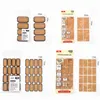 Wall Stickers Wooden Labels Sticker Craft Kitchen Bottle Jars Organizer Packaging Sealing Label Adhesive