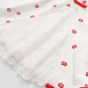 Vêtements d'été en mousseline de soie pour enfants filles, vêtements d'été de 210 ans, décoration avec nœud imprimé de fleurs, Design Cool, manches courtes, col rond, 220607