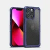 Carbon Fiber Shock Resistant Cell Phone Cases For iPhone 14 Plus 13 Pro Max Frosted Hand Sweat Resistant Shockproof Cellphone Case