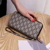 Новый напечатанный длинный кошелек на молнии Multi Card Position Wallet Рука похвалы Женские Bags_Model32nk