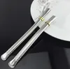 Wholesale Yerba Mate Bombilla Straw Spoons Reusable Stainless Steel Straws for Gourd/Cup Tea Drinking SN4788