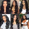 Body Wave Lace Wigs For Women Seamls Long Wavy Synthetic Lace Wig Pre Picked With Baby Hair Heat Ristant Fiber Wig Party