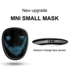 Mini maschera LED ricaricabile per bambini con mascherata programmabile Immagine fai-da-te Light Up Cosplay Costume di Halloween a colori pieno Gioco Maschere regalo spaventose