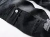 Czarne dżinsy mężczyźni Slim Fit Pocket proste motocyklowe spodnie dżinsowe spodnie z motocyklem Hipwork Męskie spodnie dla mężczyzn duży rozmiar 30-44