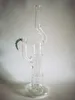 Vintage 14inch Grided Perc to Pillar Perc Glass BONG Hookah Smoking Pipes Oil Burner with Color bowl can put customer LOGO by DHL UPS