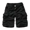 Summer Fashion Cargo Men Hoge kwaliteit katoen casual heren shorts multipocket gratis riem 220623