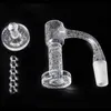 Smoking Accessories Include Sandblasting Full Weld Beveled Edge Terp Slurper Bangers With Quartz Caps And Pillars Suitfor Glass Bongs