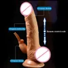 Vibrador vibrador brinquedos sexyuais realista pnis enorme g-ponto massagem telescpica balano vibratior para mulher produtos vibratrios s