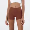 Hizala Lu-07 kadın Yoga Şort Fitness Koşu Egzersiz Rahat Nefes Çabuk Kuruyan Slim Fit Slim Güvenlik Pantolon