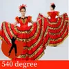 Stage Wear Flamenco Dress Spain Dance Skirts Flamengo 2022 Belly Costumes Bullfighting Ballroom Performance SL1460