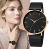 2022 Fashion Reloj Mujer Quartz Bekijk eenvoudig horloge ladi mh vlekstaal