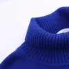 Suéter de lã bordado Jacquard no outono e inverno masculino de gola rulê tricotado suéter A12b#
