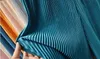Спрингс -летний шелковый шелковый шифон плиссированных брюк Женщины с высокой каплей по талии, чувствуя, как брюки с фонариками тонкие повседневные брюки 220617