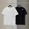 デザイナーTシャツベーシックシンプルwレタープリントハイストリート韓国ファッションフォグカラールーズファッションショートスリーブシャツ男性と女性のためのシャツ