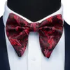 Fashion Silk Pasley Floral Big Bowtie Yellow Red Jacquard Bow Tie For Men Business Wedding Party Ties Gigt Accessoires