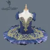 Luz azul adulto profissional tutus fase traje, meninas performance ballet clássico tutu vestido profissional traje de balé bt9067a