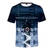 T-shirts voor heren Ghost van Tsushima T-shirt Game 3D Printing Streetwear Men Men Women Kinderen Kort Mouw T-shirt Samurai Cosplay Hip Hop Tees Tops M