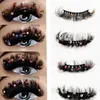 False Eyelashes Natural/Long Glitter ShimmeryButterfly Trending 25mm Hand Made Full Strip Faux Mink Lashes With Butterflies