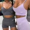 Klalien Sexy Casual Camisole i Krótki 2 Sztuka Zestaw Kobiet Strerewear Strój Fitness Outfit Sportswear Summer Beach Cotton Dress Women 220421