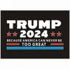 2024 Trump Car Stickers 2024 Kampania prezydencka USA Trump Sticker 14.8x21cm PVC Tagi Trump 2024 Dekor naklejki na samochód CPA3285