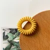 Scrunchies de fio de telefone fosco de 10 cores, scrunchies de borracha de faixa para mulheres para mulheres