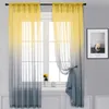 Cortinas de ventana de tul de gradiente moderna para sala de estar 3d color organza hilo cortina de voiles para dormitorio decoración de drapeas 220525