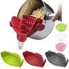 Oljeavloppare Silikonpanna Pan Bowl Tratt Silnel Silit Kök Ris Tvätt Colander Kitchen Gadgets Tillbehör Matlagningsverktyg