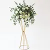 Couronnes de fleurs décoratives, support de boules de fleurs artificielles en soie, pour pièce maîtresse de mariage, décoration de salle de maison, fournitures de fête, bricolage artisanal, 7 couleursD