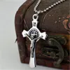 Kolye Kolyeler Paslanmaz Çelik Haç Erkekler için Kadınlar İsa Mesih Çapraz INRI kolyesinde Hıristiyan Dini Jewelrypendent