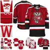 CeUf 2020NCAA Wisconsin Badgers College Hockey Jersey Broderie Cousue Personnalisez n'importe quel nombre et nom Jerseys