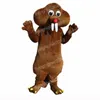 Hallowee Big Tooth Beaver Mascot Costume Top Quality Cartoon Anime Theme Character Carnival vuxen unisex klänning jul födelsedagsfest utomhus outfit