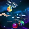 Ny Flying RC Ball Aircraft Helicopter LED Flashing Light Up Toy Induction Toy Electric Toy Drone For Kids Children C0441993655