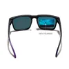 Colori freschi di occhiali da sole polarizzati Ken Block Uomo da donna Top Square Unisex Sun con cerniera Felice 43 Lense 220507