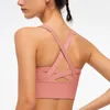 Sous-vêtements de sport pour femmes, débardeurs, camis, tenues de yoga, beau dos nu, vitesse sèche, vêtements de yoga, fitness, gilet de soutien-gorge antichoc