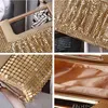 Evening Bags Female Handbag Clutch Women Hand Bag Purse for Wedding Party Sequin Evening Bag Chain Shoulder Clutches Bags Gold Silver X12h 220318