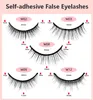 Handgjorda återanvändbara självhäftande ögonfransar Soft Light No Lim Behövs Fake Lashes Tjock Natural Multilayer 3D Eyelash Extensions 5 Modeller tillgängliga DHL