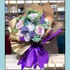 Gift Wrap Event Party Supplies Festive Home Garden Double-Sided Color Flower Wrap Paper Florist Blossom Bouquet Present Wrapped Korean Sty