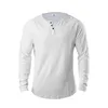 Sportskjorta Gym Kläder Fitness T Shirt Men Fashion Extend Hip Hop Höst Långärmad T-shirt Bomull Bodybuilding Muscle Tshirt 220408