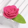 Großhandel 40 teile/los Kinder Haar Clips Nette Reine Handgemachte Filz Floral Rose Haarnadel Mehrfarbig Kleine Größe 3 cm Blume Mädchen BB Pin