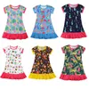 Mädchen Kleider Kinder Pyjama Kleid Lässig Sommer Kurzarm Nachthemd 3D Druck Kleinkind Mädchen Kleidung Nachthemd Bequeme Nachtwäsche