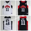 Męska koszykówka 2012 Drużyna USA koszulka Kevin 5 Durant LeBron 6 James 12 Harden Russell 7 Westbrook Chris 13 Paul Deron 8 Williams Anth Jerseys